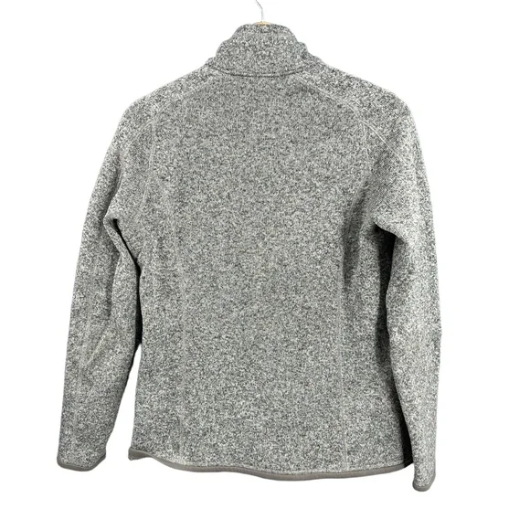 Patagonia Women’s Better Sweater Gray Quarter-Zip Fleece Pullover Medium - Picture 2 of 6